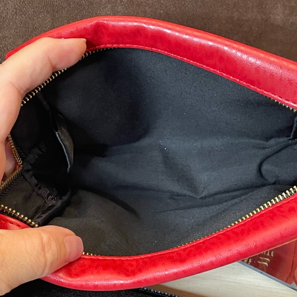 NIB Yves St. Laurent Beaute red cosmetic pouch - Picture 7 of 16